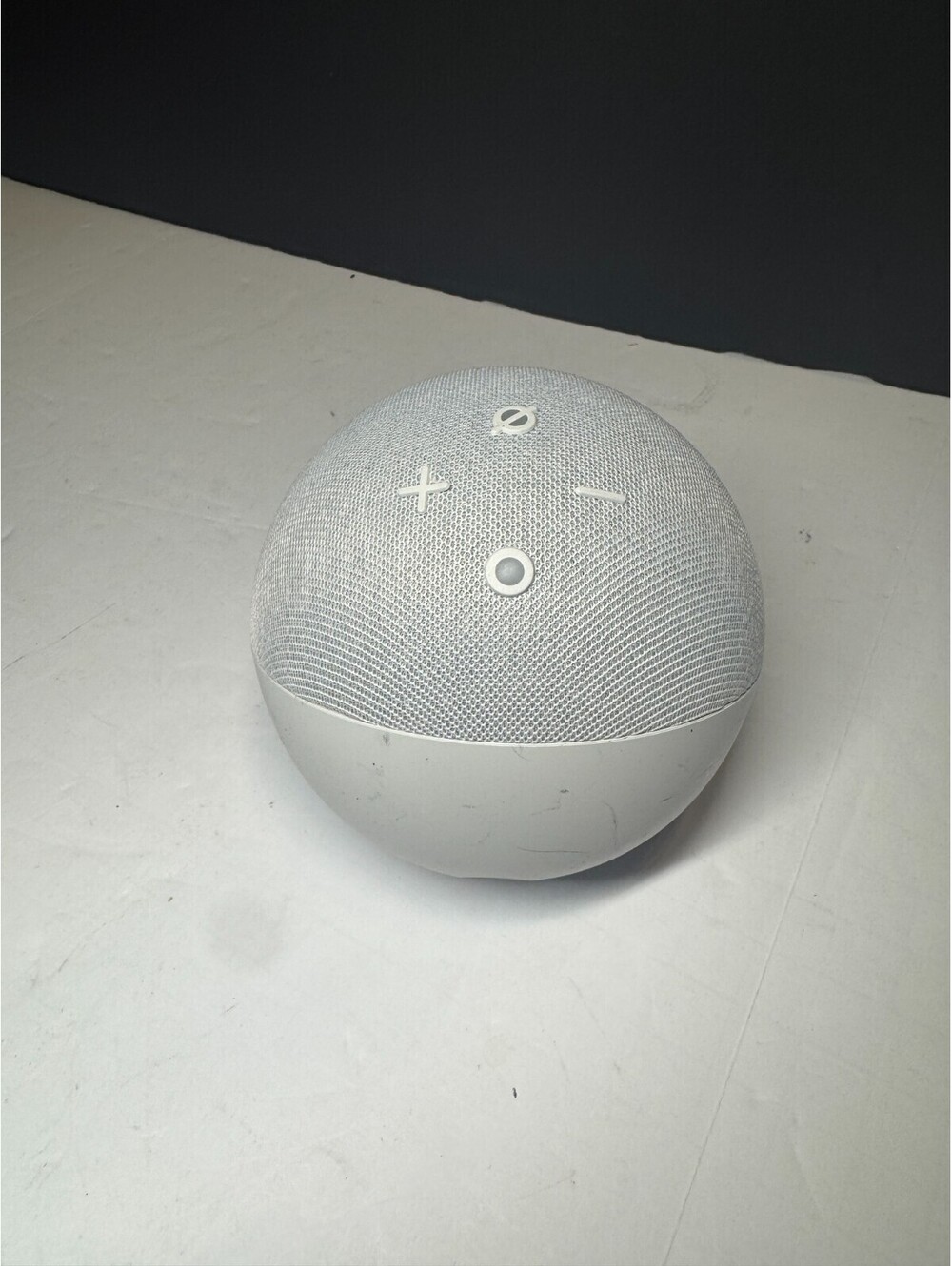 Amazon Echo Dot Gray Fabric Sphere Alexa Wi‑Fi – Unit Only No Cord